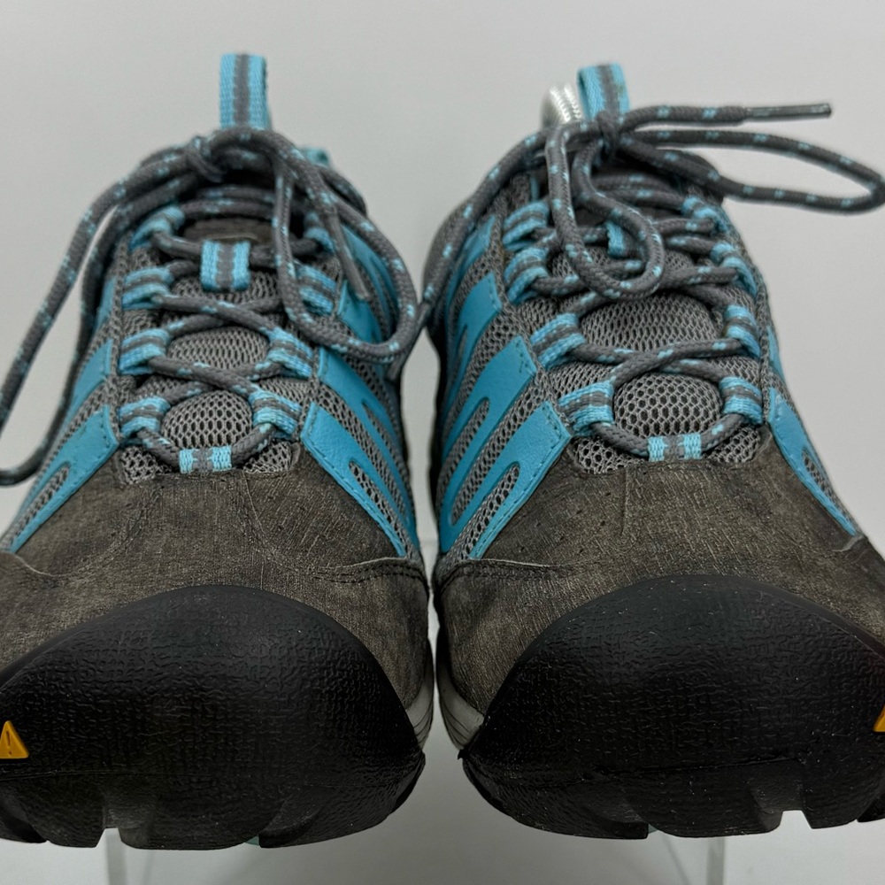 Keen Dry Verdi WP Gray & Electric Blue Hiking Shoes Gray Blue Women’s Size 9 - Picture 5 of 10